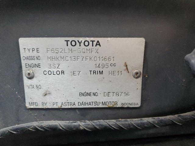 2015 TOYOTA AVANZA MHKMC13F7FK011661