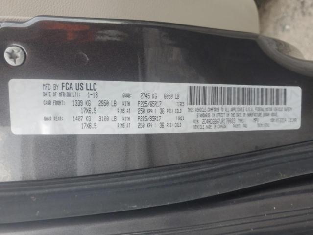 2018 DODGE GRAND CARA - 2C4RDGBG7JR170023