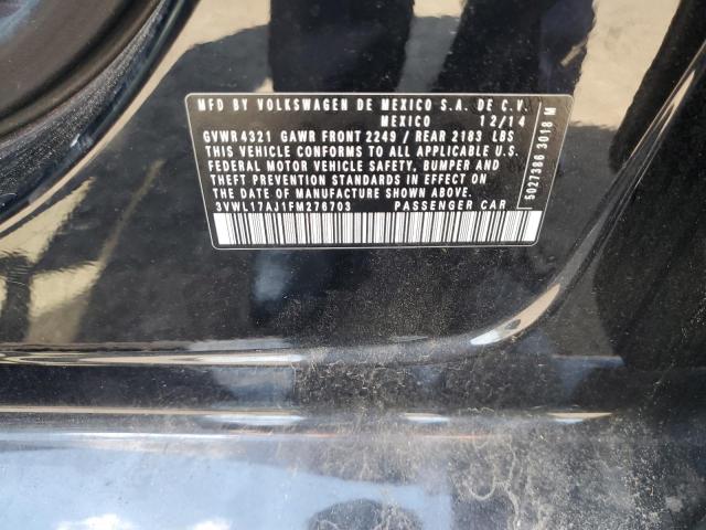 2015 VOLKSWAGEN JETTA SEL 3VWL17AJ1FM276703