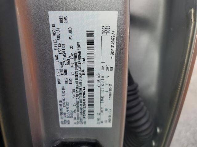 2018 FORD F150 SUPER - 1FTFW1EG0JFB98744