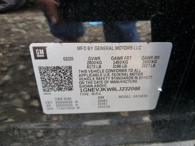 2020 CHEVROLET TRAVERSE R 1GNEVJKW8LJ232088