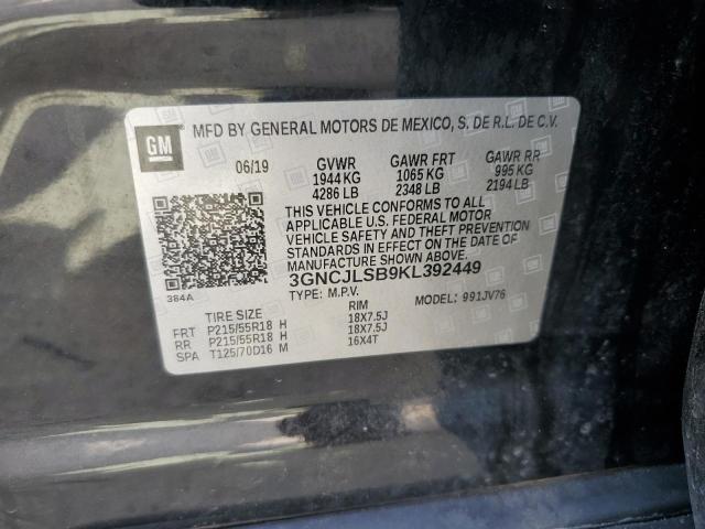 2019 CHEVROLET TRAX 1LT - 3GNCJLSB9KL392449