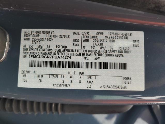 2023 FORD ESCAPE ACT 1FMCU0GN7PUA74274