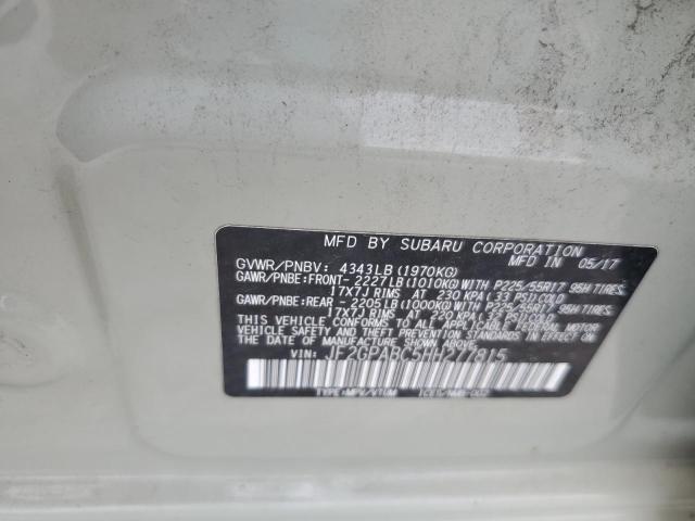 2017 SUBARU CROSSTREK - JF2GPABC5HH277815