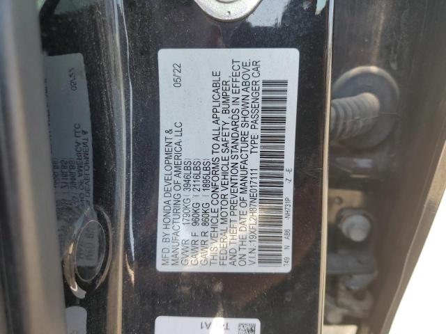 2022 HONDA CIVIC SPORT 19XFL2H87NE017111