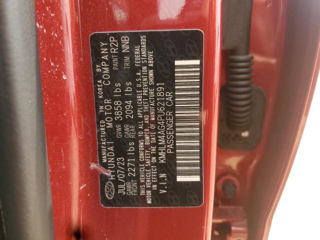 kmhlm4ag4pu621891 - 2023 Hyundai elantra sel - #59543785