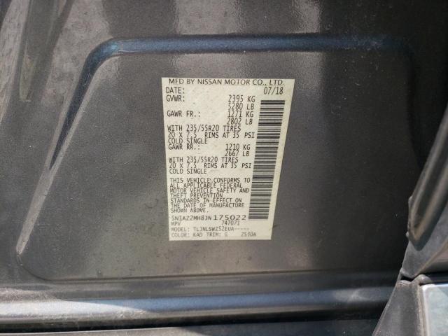2018 NISSAN MURANO S 5N1AZ2MH8JN175022