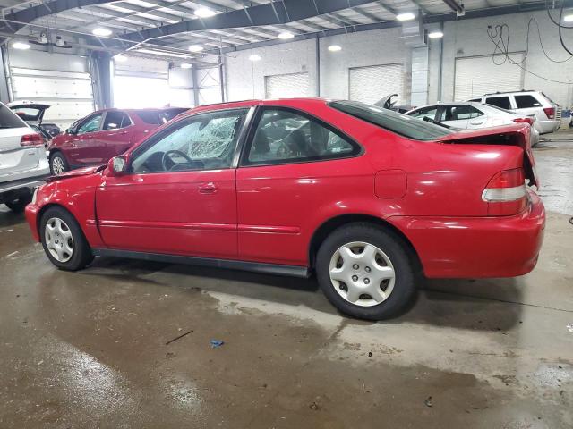HONDA CIVIC EX 2000 red  gas 1HGEJ8246YL015390 photo #3