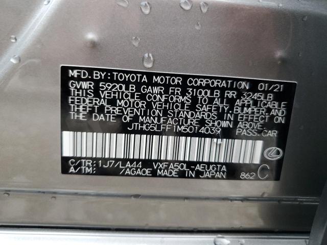 2021 LEXUS LS 500 JTHG5LFF1M5014039