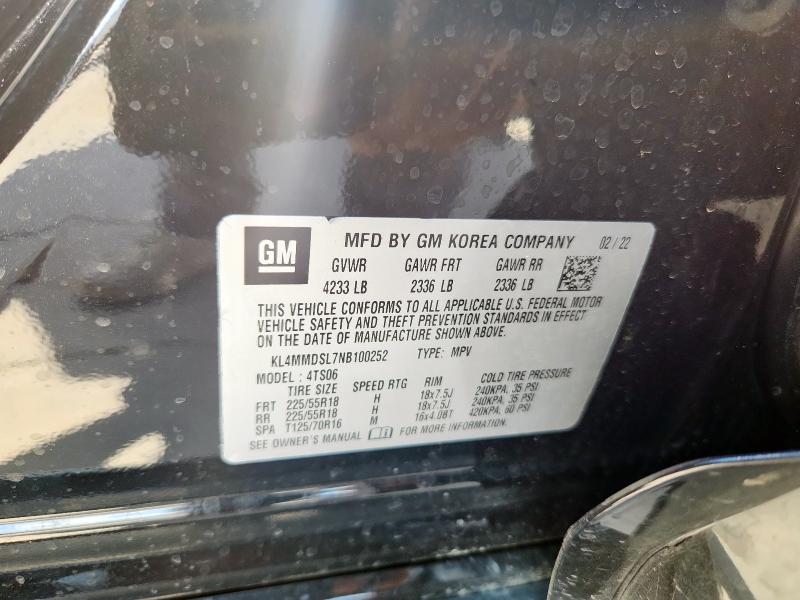 2022 BUICK ENCORE GX KL4MMDSL7NB100252