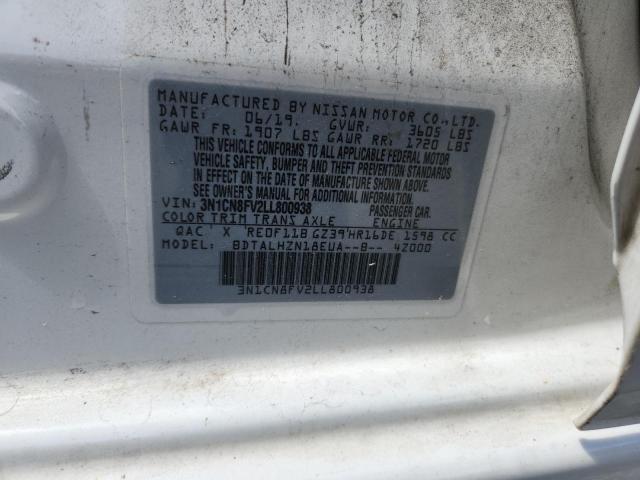 2020 NISSAN VERSA SR - 3N1CN8FV2LL800938