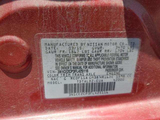 2015 NISSAN VERSA NOTE 3N1CE2CP3FL425116
