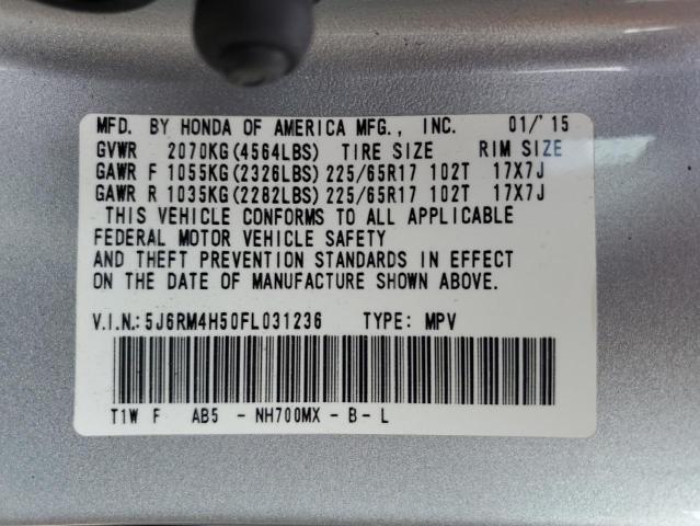 2015 HONDA CR-V EX 5J6RM4H50FL031236