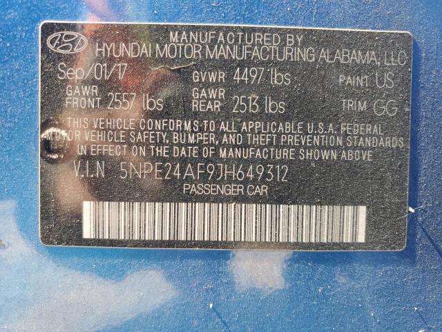 2018 HYUNDAI SONATA SE - 5NPE24AF9JH649312
