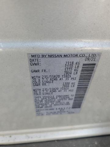 2021 NISSAN MURANO SV 5N1AZ2BJ6MC146172