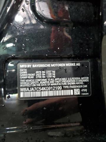 2019 BMW 530 XI WBAJA7C54KG912199