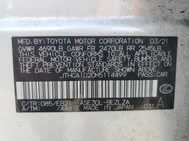 2021 LEXUS IS 300 JTHCA1D20M5114499