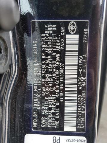 4t1bf1fk1fu930637 - 2015 Toyota Camry Le - #60819445