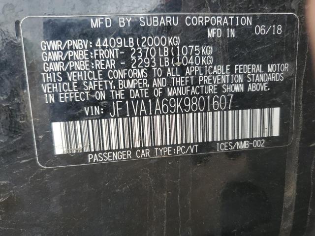 2019 SUBARU WRX - JF1VA1A69K9801607