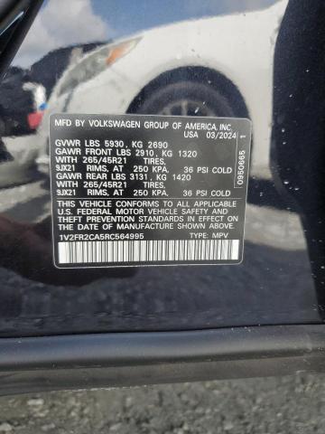 2024 VOLKSWAGEN ATLAS SEL 1V2FR2CA5RC564995