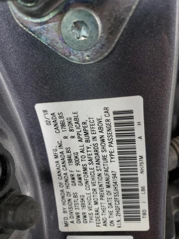 2hgfc2f55jh541947 - 2018 Honda Civic Lx - #61528265