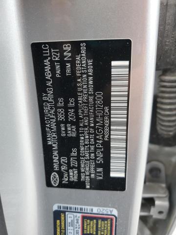 2021 HYUNDAI ELANTRA LI 5NPLP4AG7MH012800