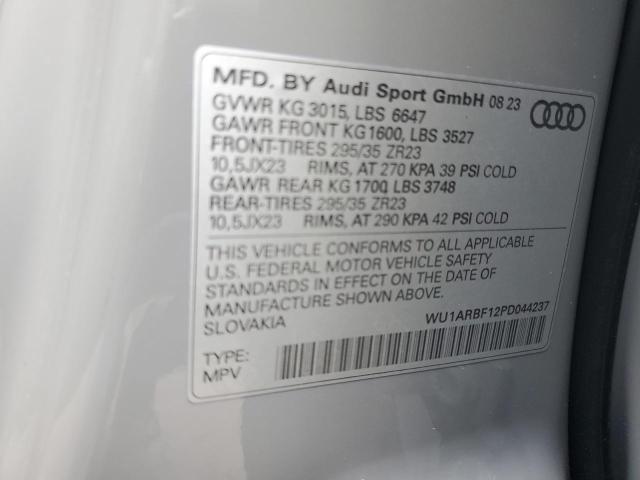 2023 AUDI RS Q8 WU1ARBF12PD044237