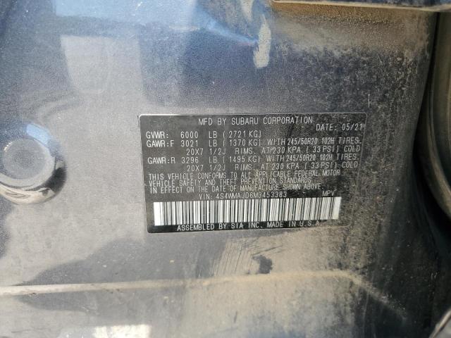 2021 SUBARU ASCENT LIM - 4S4WMAJD6M3453383