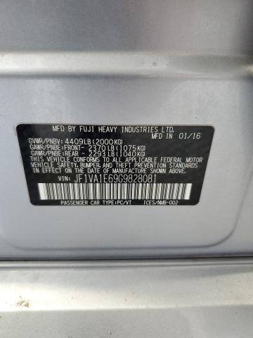 2016 SUBARU WRX PREMIU JF1VA1E69G9828081