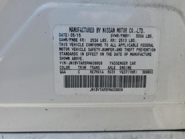 2015 INFINITI Q50 BASE JN1BV7AR5FM409809