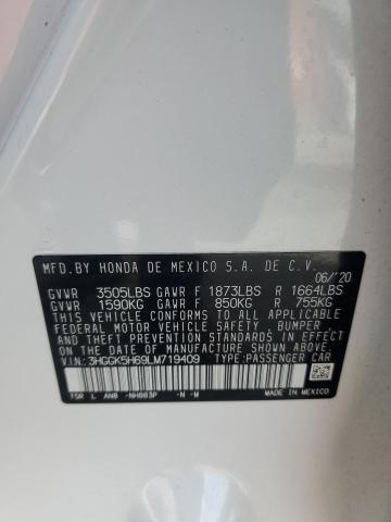 2020 HONDA FIT SPORT 3HGGK5H69LM719409