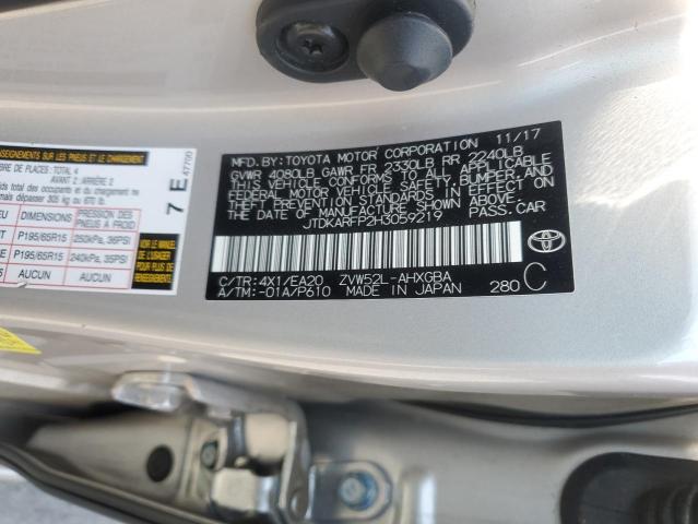 jtdkarfp2h3059219 - 2017 Toyota prius - #59822955
