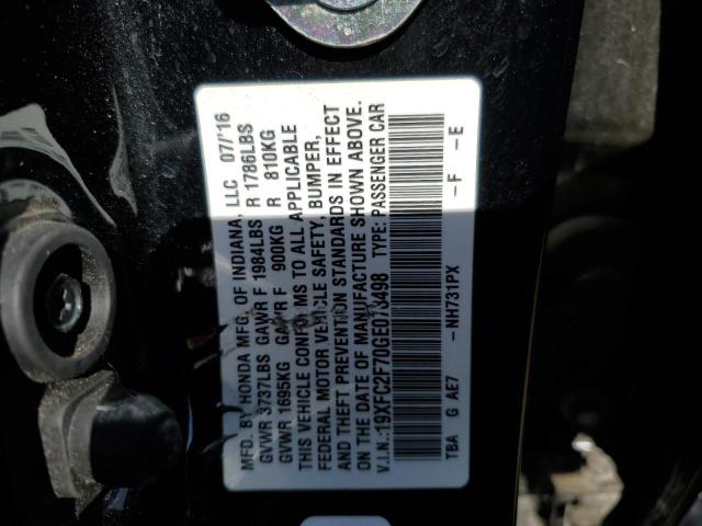2016 HONDA CIVIC EX - 19XFC2F70GE073498