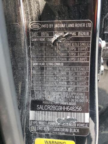 2017 LAND ROVER DISCOVERY SALCR2BG9HH648256