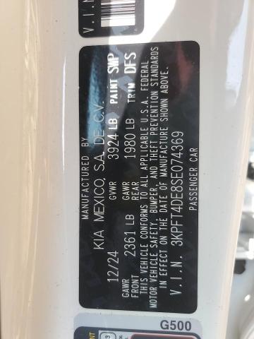 2025 KIA K4 LX 3KPFT4DE8SE074369