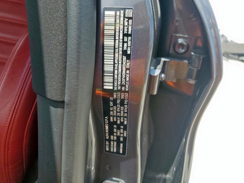 2022 ALFA ROMEO STELVIO TI ZASPAKBN4N7D42587