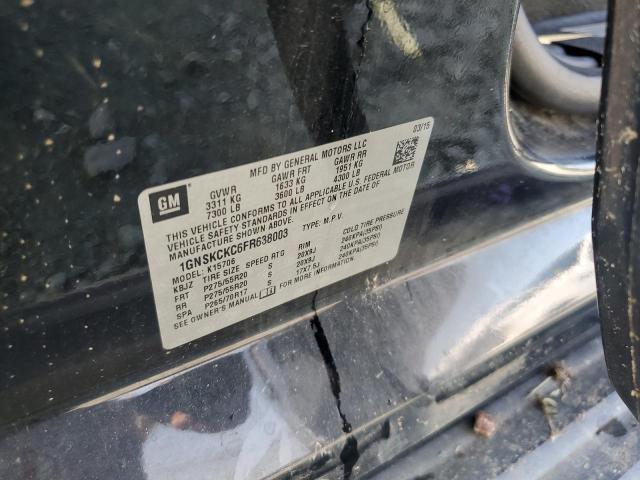 2015 CHEVROLET TAHOE K150 1GNSKCKC6FR638003