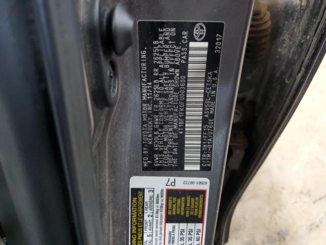 2015 TOYOTA CAMRY LE - 4T1BF1FK0FU003600