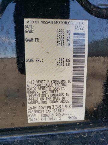 2023 NISSAN ALTIMA SV - 1N4BL4DV4PN338193