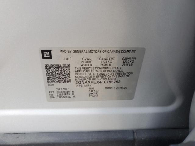 2020 CHEVROLET EQUINOX PREMIER 2GNAXPEX4L6185753