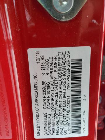 2018 HONDA ACCORD SPO 1HGCV1F38JA263761