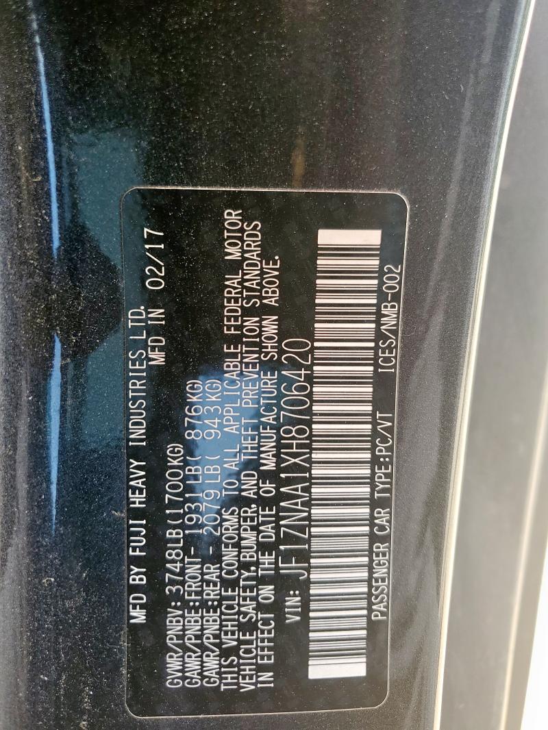 2017 TOYOTA 86 BASE JF1ZNAA1XH8706420