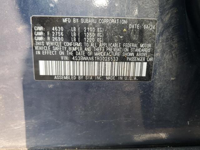 2024 SUBARU LEGACY LIM 4S3BWAN61R3026533