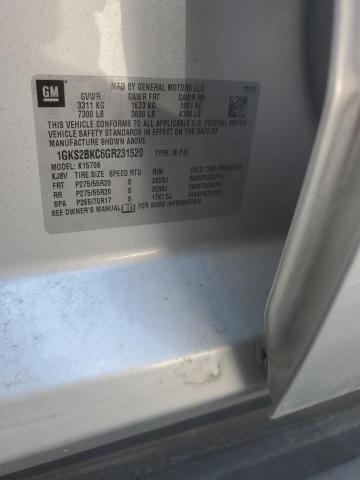 2016 GMC YUKON SLT 1GKS2BKC6GR231520