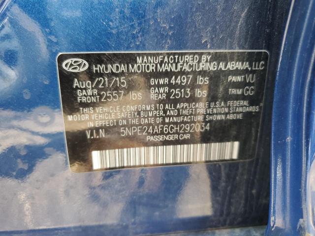 2016 HYUNDAI SONATA SE - 5NPE24AF6GH292034