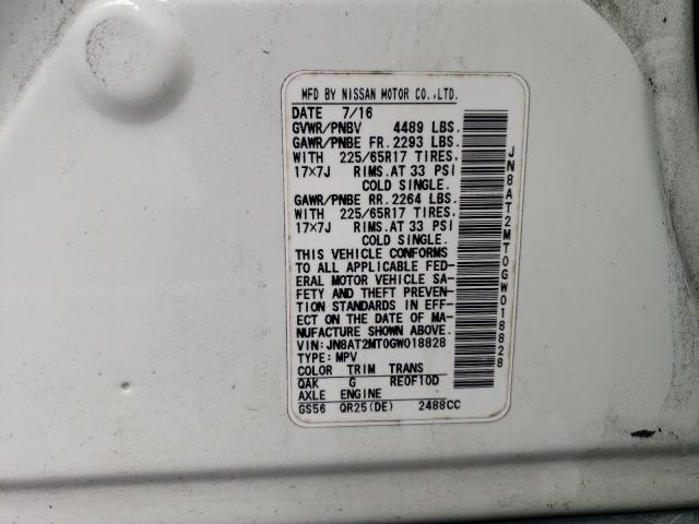 2016 NISSAN ROGUE S - JN8AT2MT0GW018828