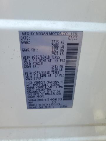 2015 INFINITI QX60 5N1AL0MM3FC540633