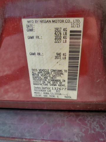2016 NISSAN ALTIMA 2.5 - 1N4AL3AP5GC132677