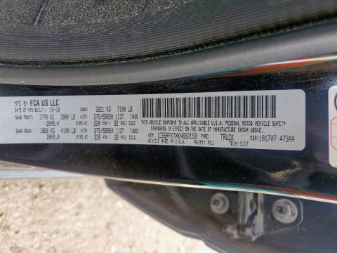 2019 RAM 1500 LONGH 1C6SRFKTXKN652159