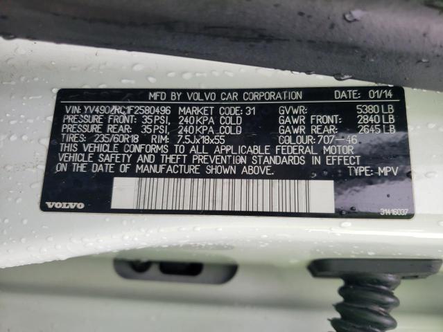 2015 VOLVO XC60 T6 PR YV4902RC1F2580496